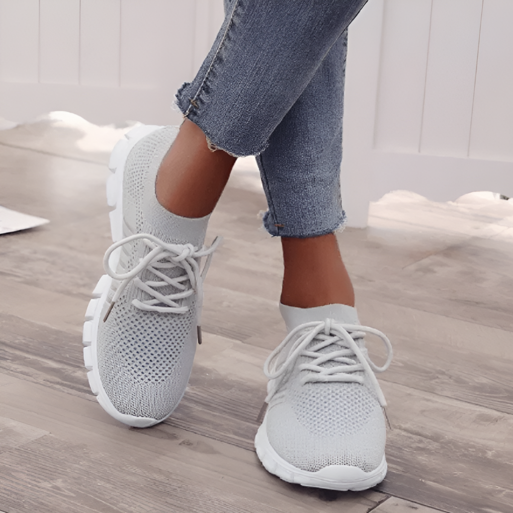 Damskie lekkie sneakersy z siateczki