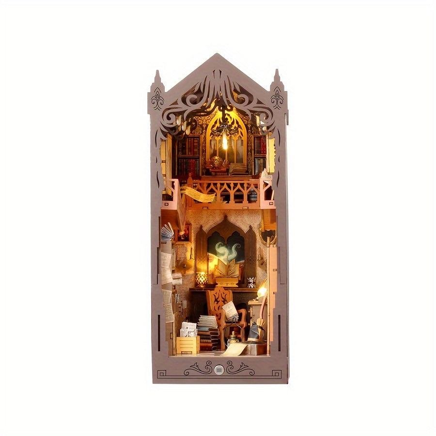 Magiczny Domek z Książek – Drewniane Puzzle 3D dla Kreatywnych Konstruktorów