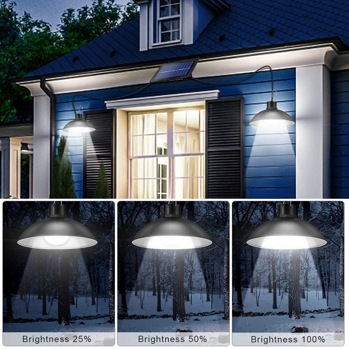 Zestaw bezprzewodowych solarnych lamp LED z pilotem – TwinRay