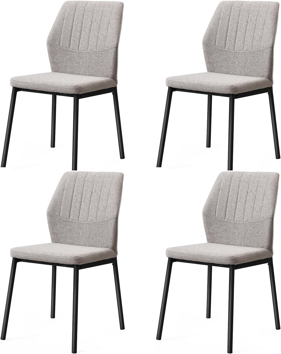 Zestaw krzeseł z przeszywanym oparciem