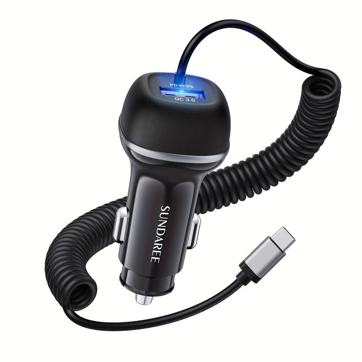 Szybka ładowarka samochodowa USB-C 51W – do superszybkiego ładowania wielu urządzeń