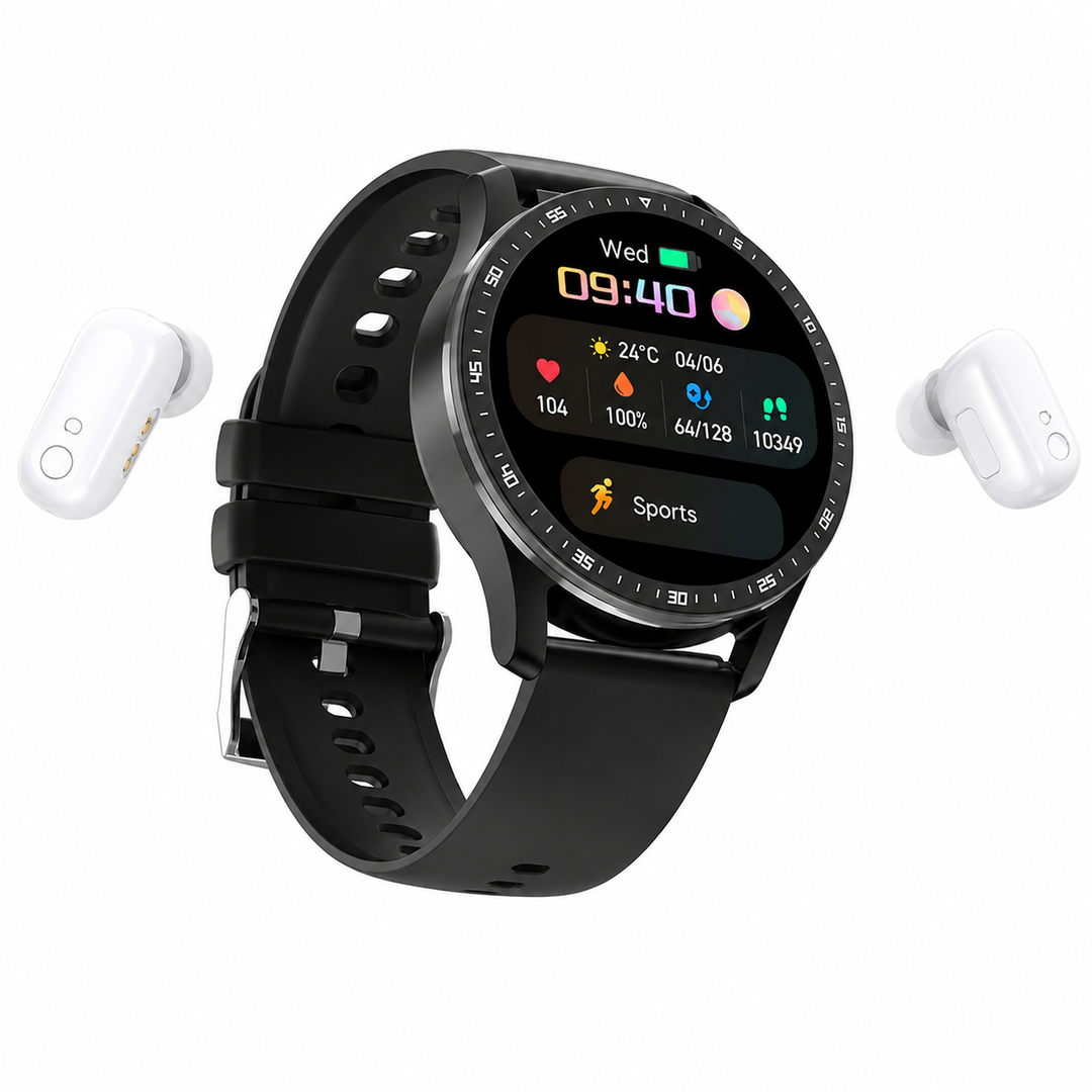 PrestigeTrack EchoWrist | Smartwatch ze słuchawkami Bluetooth do monitorowania fitness i zdrowia