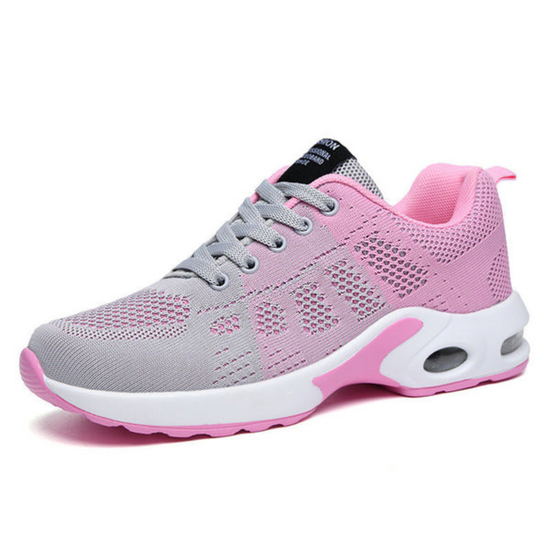 Lekkie ortopedyczne sneakersy damskie z oddychającej siateczki z wyściełaną podeszwą