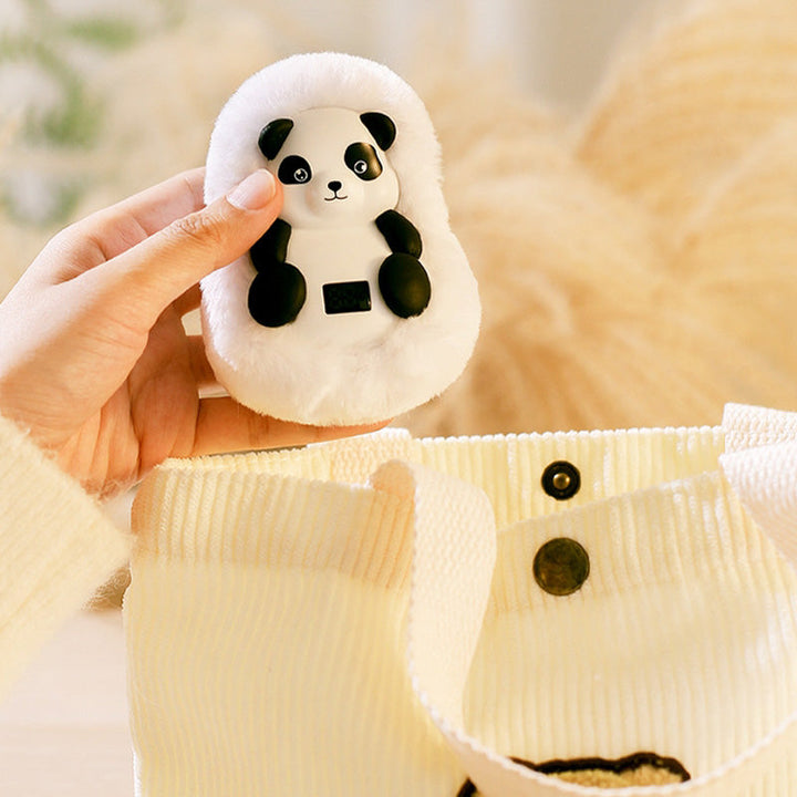 Akumulatorowy pluszowy ogrzewacz do rąk w kształcie niedźwiedzia polarnego lub pandy