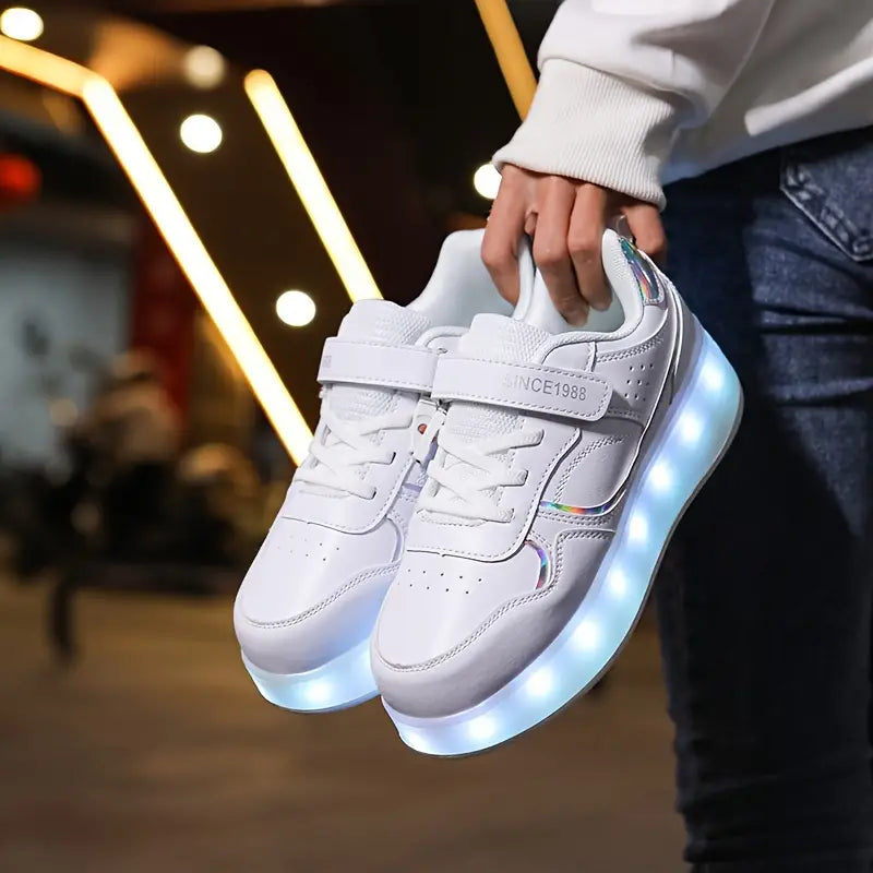 Ślizgaj się ze Stylem z Velo – Sneakersy z Kółkami i Świecącymi Podeszwami