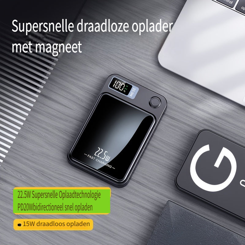 Power bank magnetyczny – ultracienki z superszybkim ładowaniem bezprzewodowym