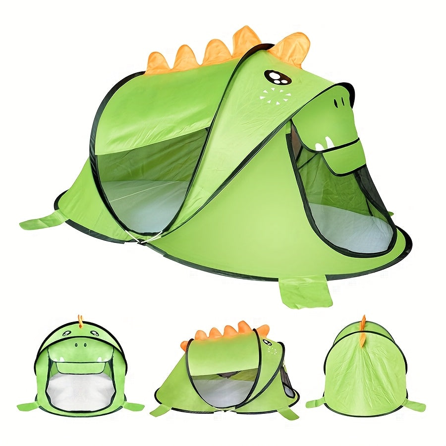 Zestaw namiotów do zabawy pop-up dla dzieci z dinozaurami, rekinami i misiami z ochroną przeciwsłoneczną UPF 50 – Przewiewny i przenośny dla niemowląt i małych dzieci