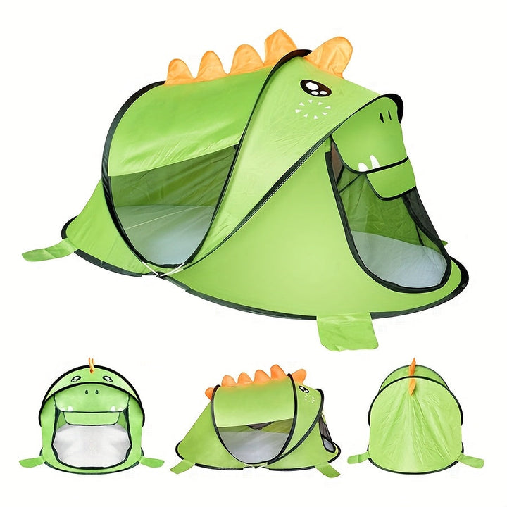 Zestaw namiotów do zabawy pop-up dla dzieci z dinozaurami, rekinami i misiami z ochroną przeciwsłoneczną UPF 50 – Przewiewny i przenośny dla niemowląt i małych dzieci