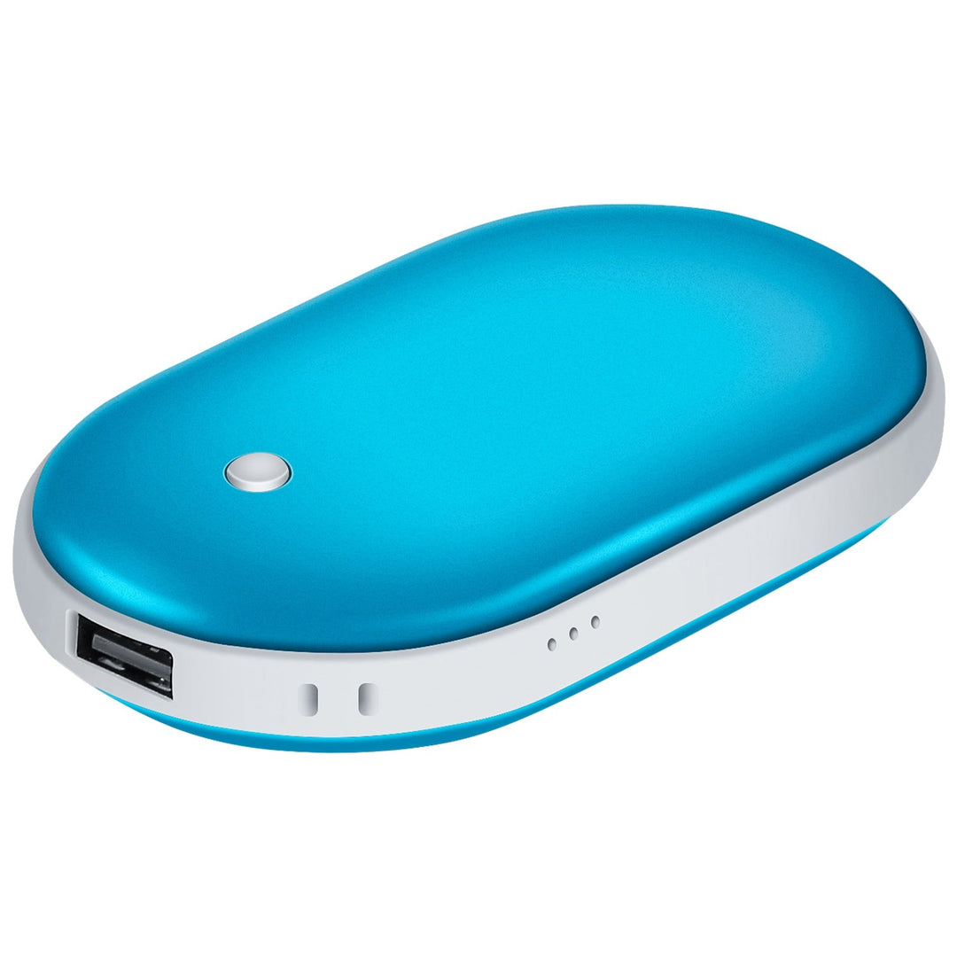 Ogrzewacz do rąk z powerbankiem 5000 mAh, ciepły z dwóch stron