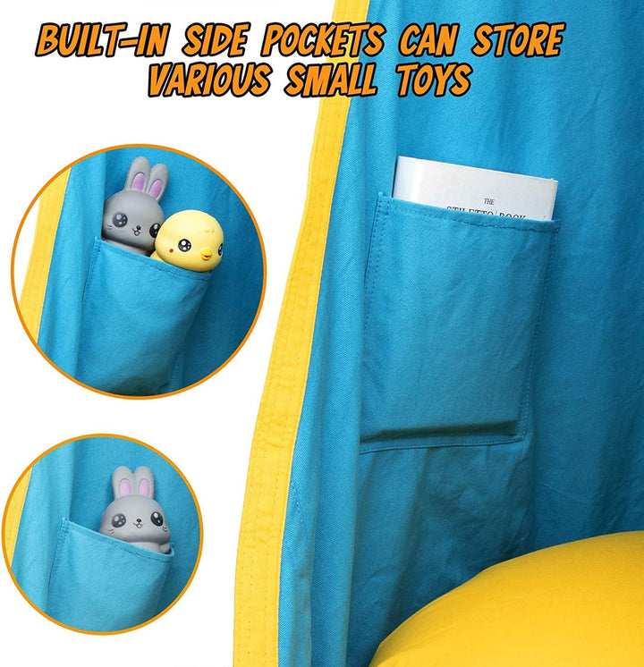 Fotel Wiszący dla Dzieci z Poduszką Powietrzną do Wnętrz i na Zewnątrz