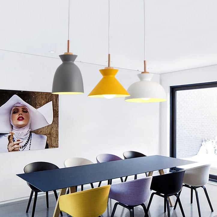 AuroraLite Nordic Lampa wisząca | Design metalowy | 1-punktowa | Nowoczesne opcje kolorystyczne