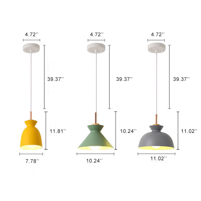 AuroraLite Nordic Lampa wisząca | Design metalowy | 1-punktowa | Nowoczesne opcje kolorystyczne