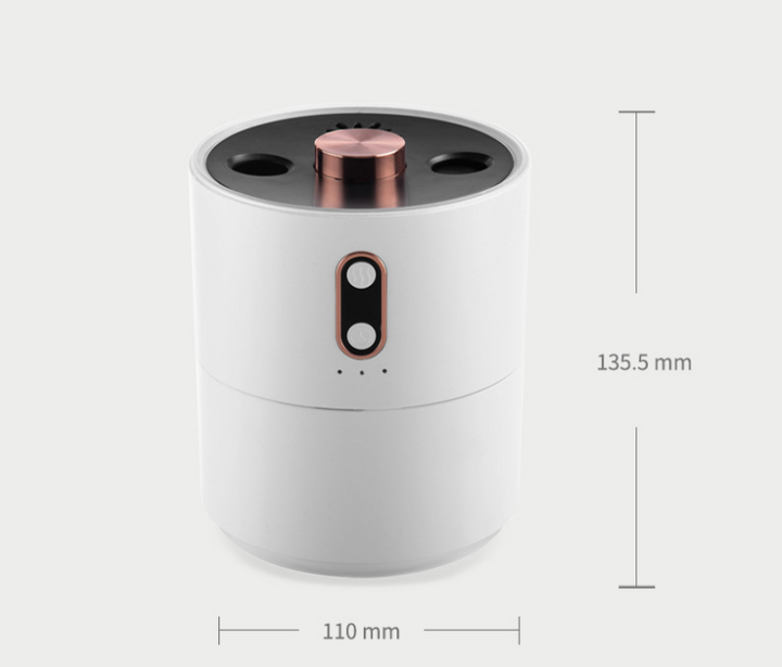 Dyfuzor Wulkan z pierścieniami meduzy, lampką nocną i zasilaniem USB