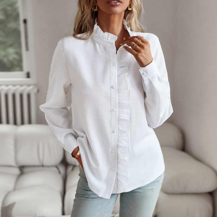 Elegancka bluzka „Miejska Elegancja” – długi rękaw i ponadczasowy design