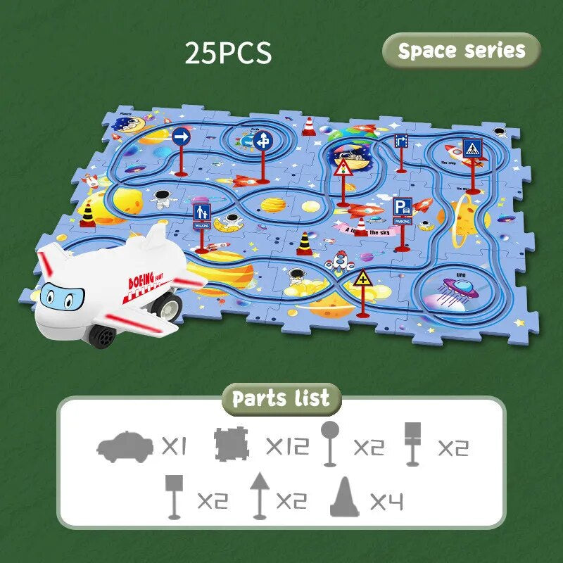 Edukacyjny zestaw puzzli z pojazdami - CleverKids