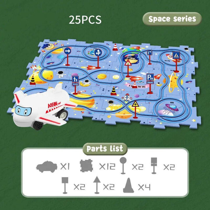 Edukacyjny zestaw puzzli z pojazdami - CleverKids
