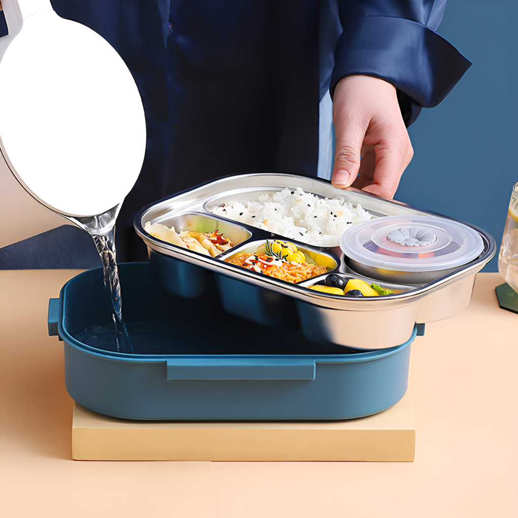 Termo lunch box wykonany ze stali nierdzewnej