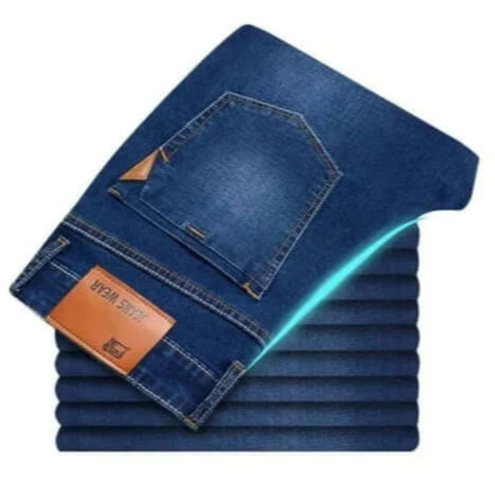Jeansy Męskie Proste Nogi - Wytrzymały Denim
