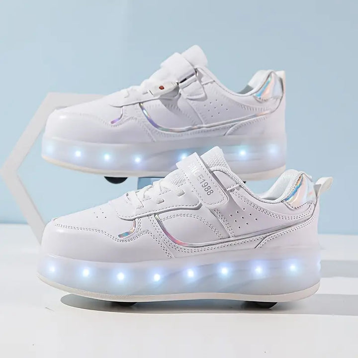 Ślizgaj się ze Stylem z Velo – Sneakersy z Kółkami i Świecącymi Podeszwami