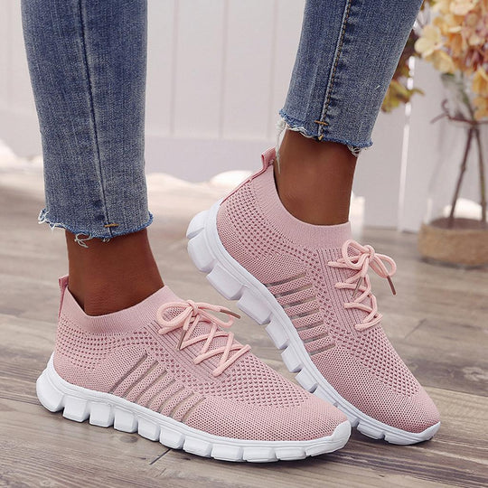 Żywe sneakersy z siateczki dla kobiet