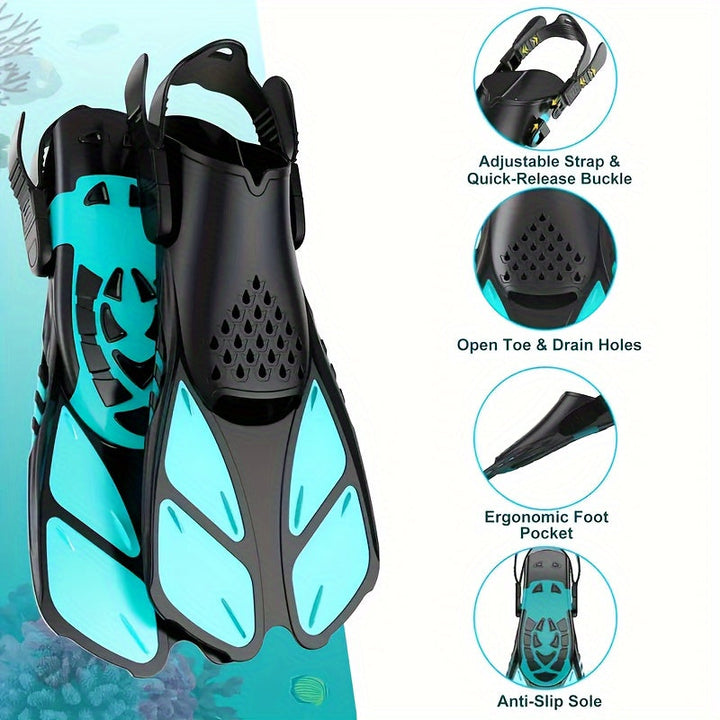 Płetwy do snorkelingu AquaFlex – Idealne do pływania i snorkelingu