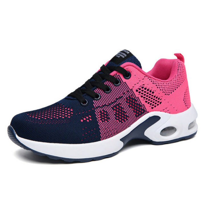 Lekkie ortopedyczne sneakersy damskie z oddychającej siateczki z wyściełaną podeszwą
