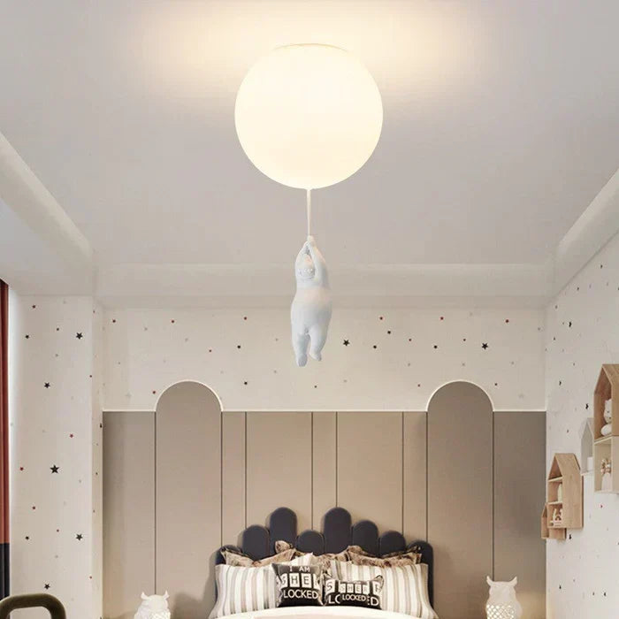 Lampa sufitowa dla dzieci z misiem i piłką - CloudBear