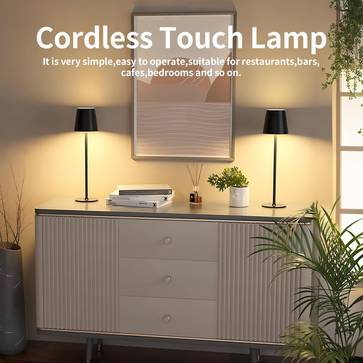 Elegancka bezprzewodowa lampa stołowa – nowoczesna i praktyczna