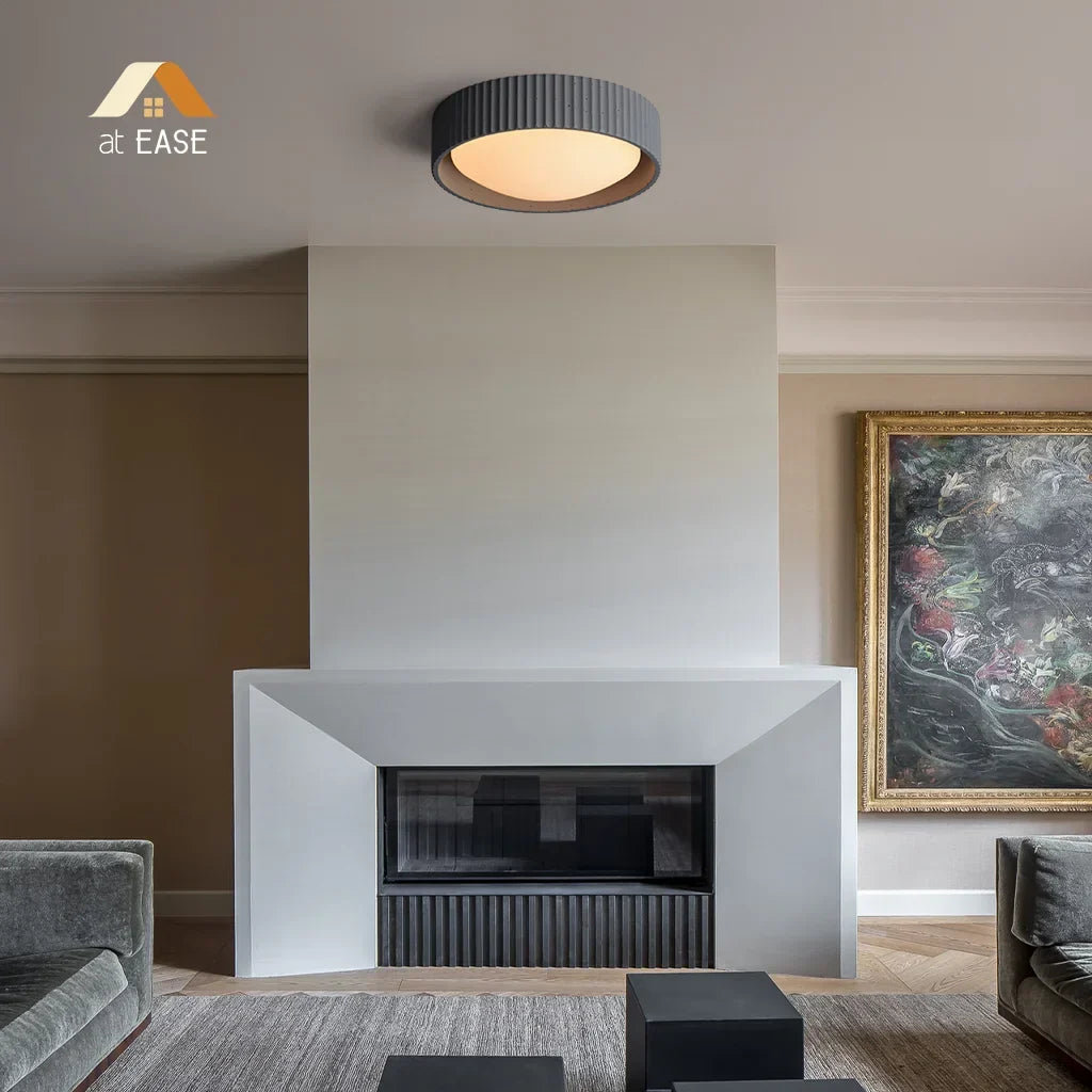 Argo Lampa sufitowa plafon z betonu gipsowego
