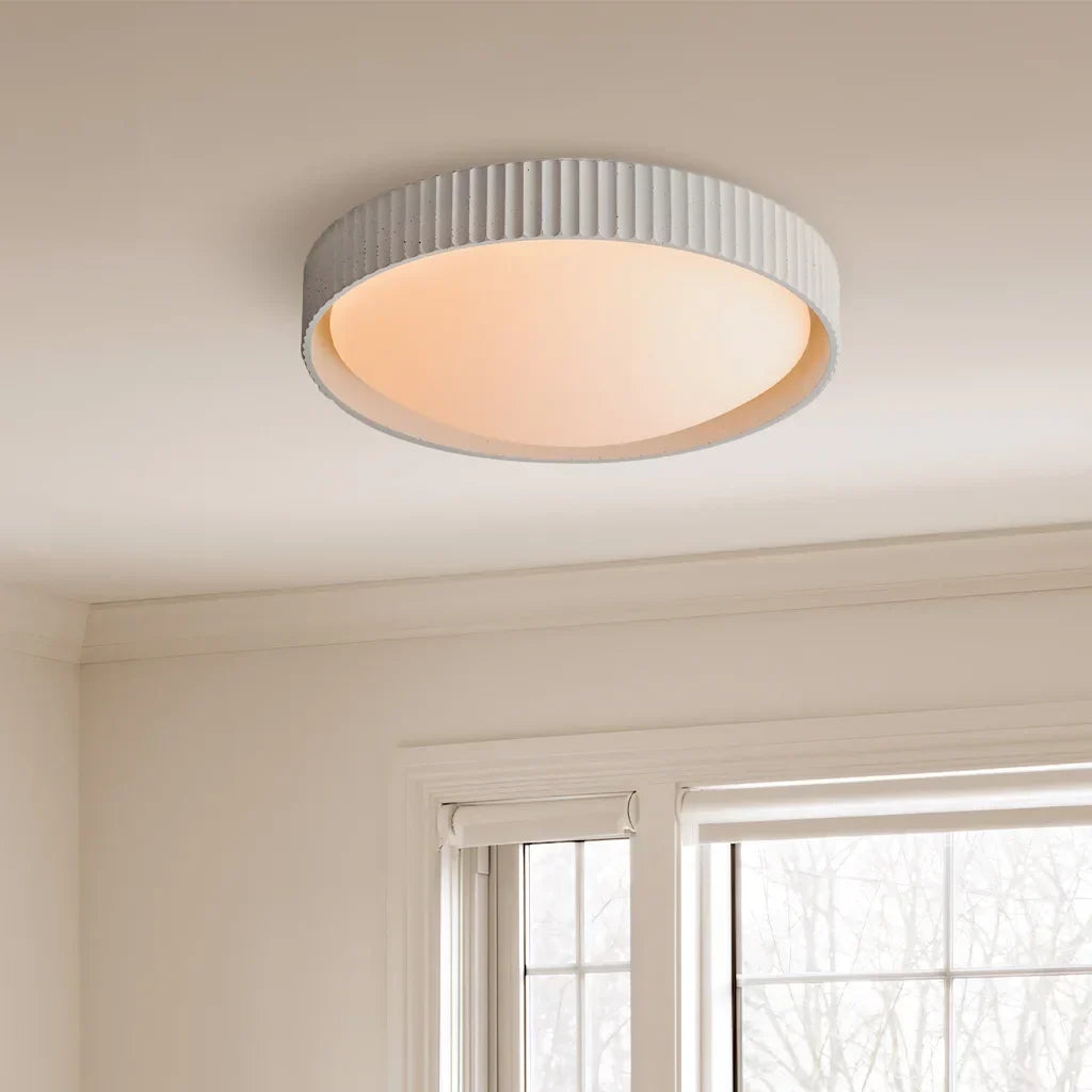 Argo Lampa sufitowa plafon z betonu gipsowego