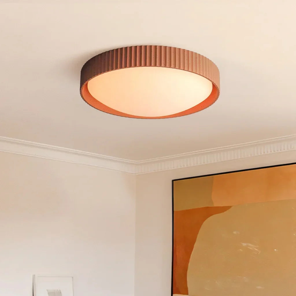 Argo Lampa sufitowa plafon z betonu gipsowego