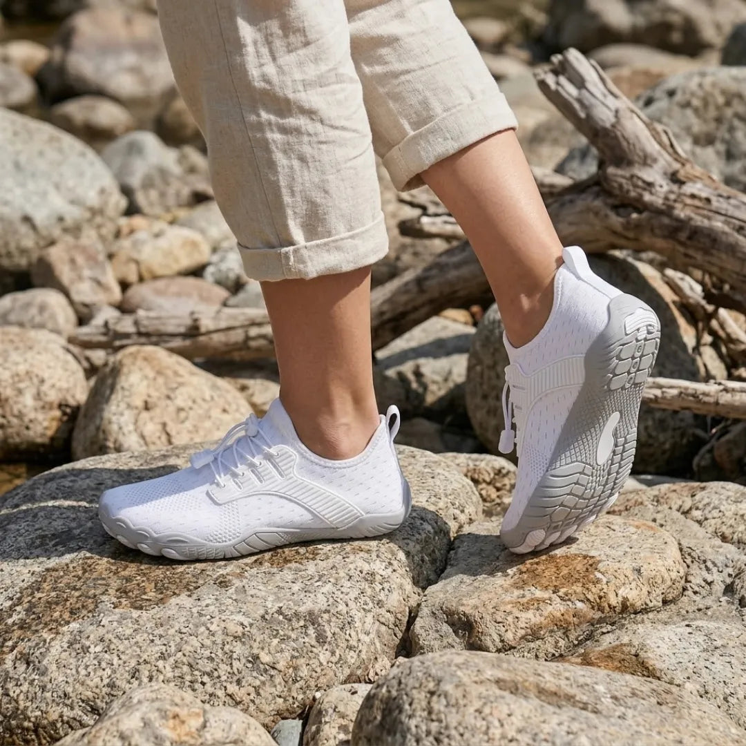 Damskie buty barefoot z szerokim przodem i elastyczną podeszwą