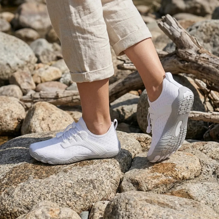 Damskie buty barefoot z szerokim przodem i elastyczną podeszwą
