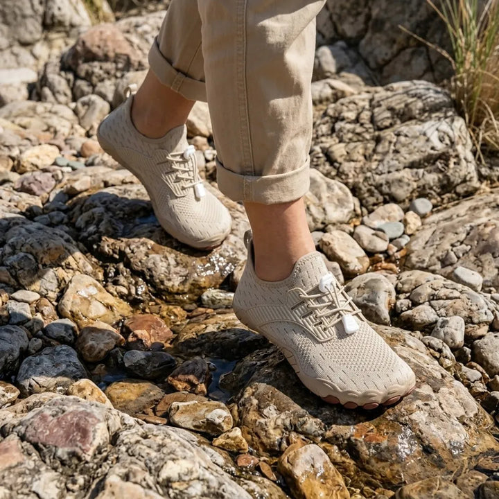 Damskie buty barefoot z szerokim przodem i elastyczną podeszwą
