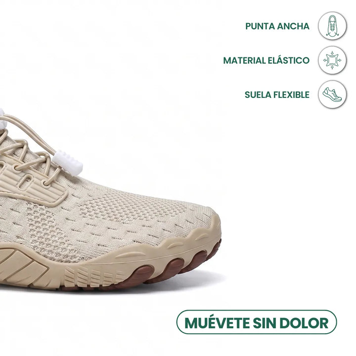 Damskie buty barefoot z szerokim przodem i elastyczną podeszwą