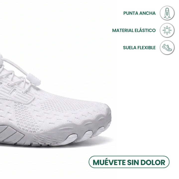 Damskie buty barefoot z szerokim przodem i elastyczną podeszwą