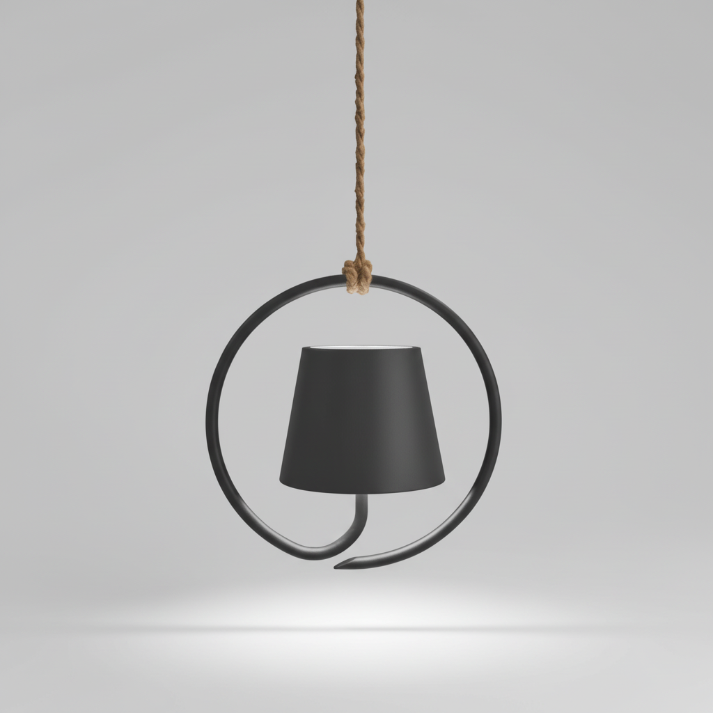 Akumulatorowa lampa wisząca LED - LumiHalo
