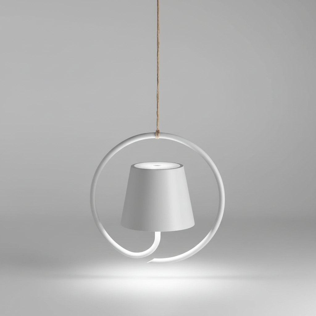 Akumulatorowa lampa wisząca LED - LumiHalo