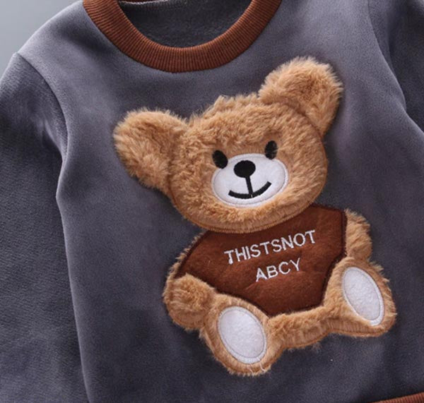 Trzyczęściowy zestaw dla niemowląt i małych dzieci z motywem misia – BearHugs