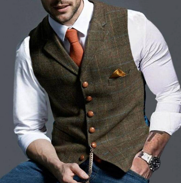 Męska kamizelka w stylu vintage – klasyczny styl z nowoczesnym akcentem