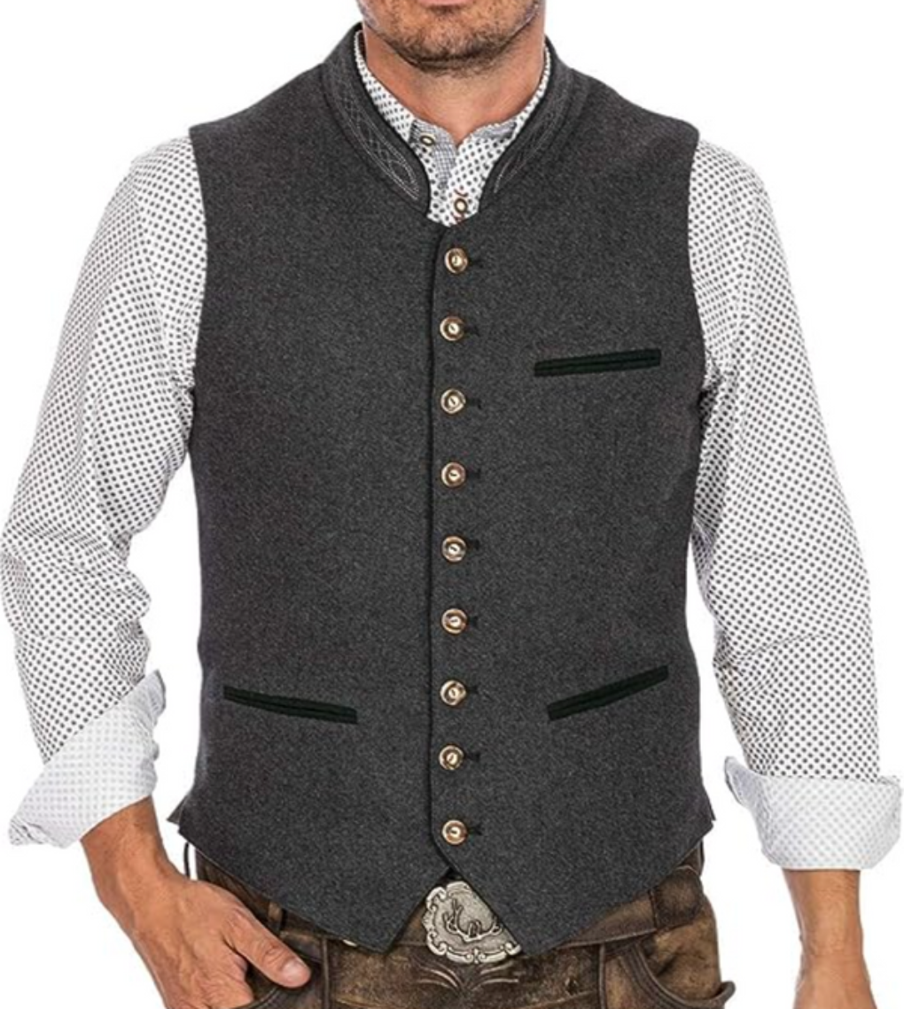 Elegancka Tradycyjna Męska Kamizelka