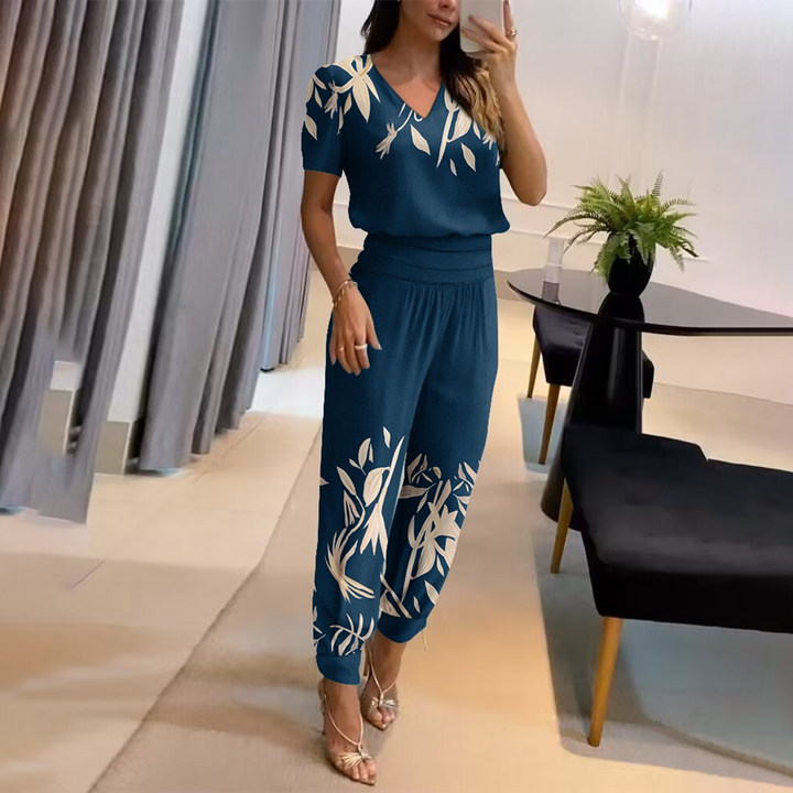 Tabea – Stylowy kombinezon z nadrukiem dla kobiet