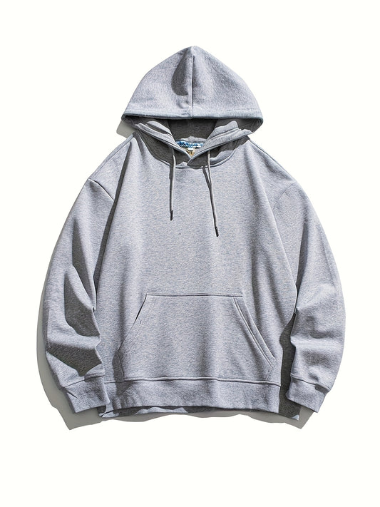 Bluza męska z kapturem z kangurką i elastycznymi ściągaczami