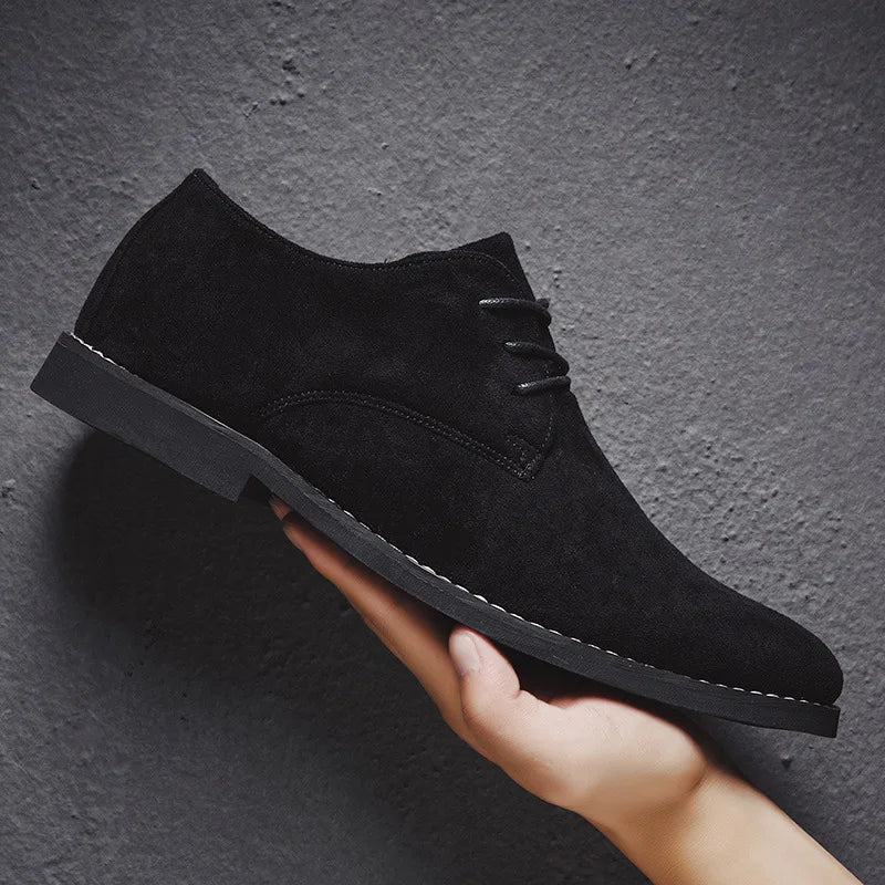 Buty męskie wizytowe formalne ze smukłym noskiem i klasycznym sznurowaniem