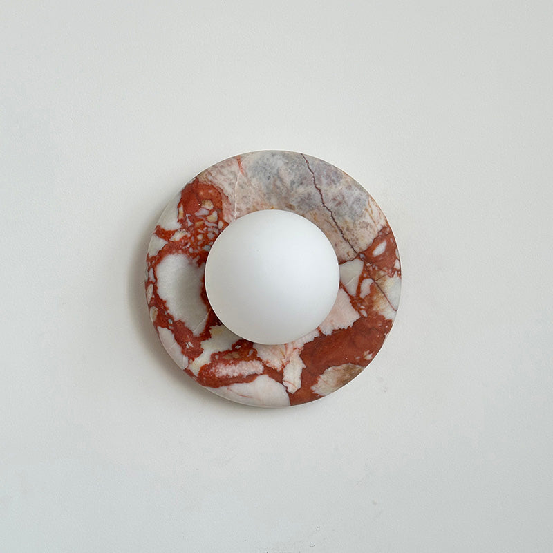 Wewnętrzny kinkiet ścienny z marmuru Hako
