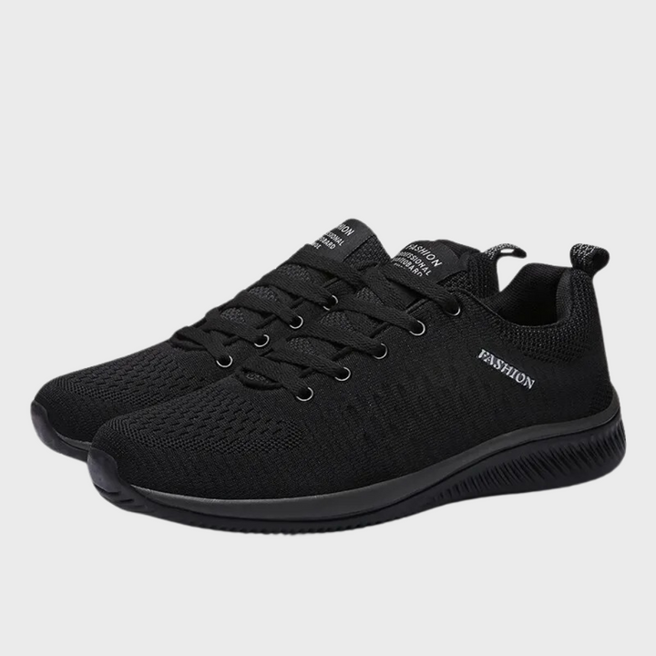 Buty Sportowe Ortopedyczne Męskie Sznurowane Siateczkowe