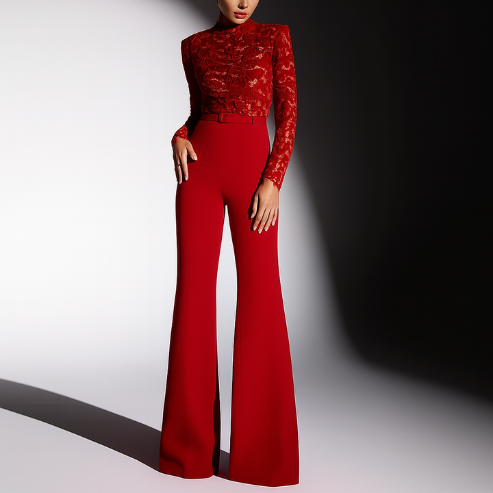 Kombinezon z haftowanym czółkiem dla kobiet