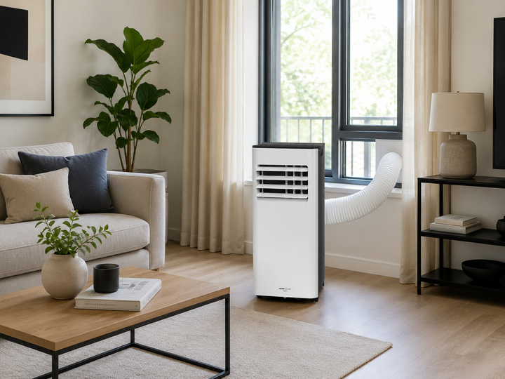 Przenośny Klimatyzator KIMO 9000 BTU, Biało-Czarny