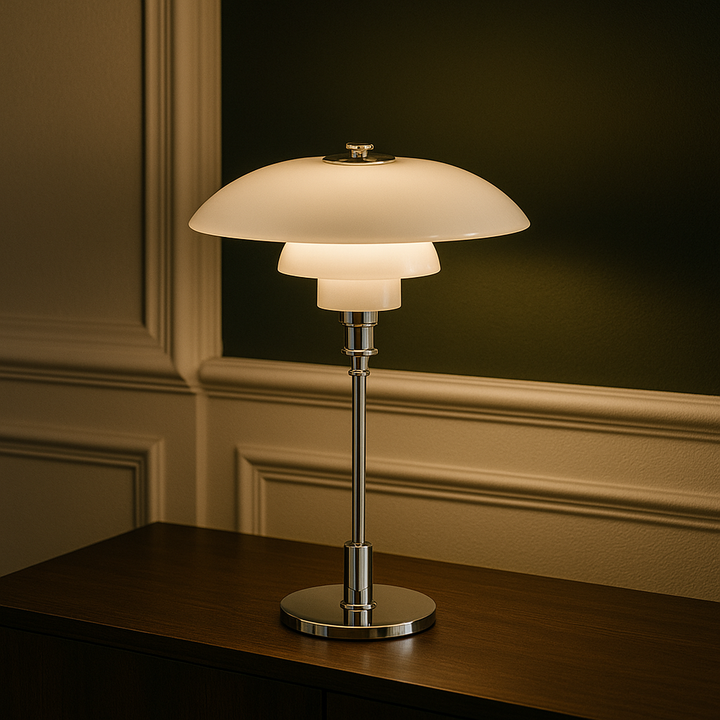 Lampa stołowa w duńskim designie