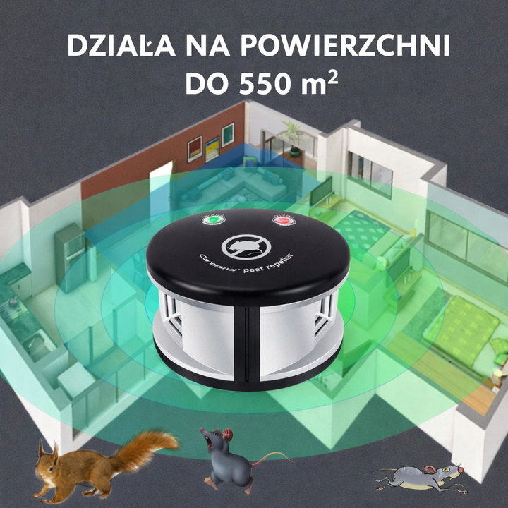 Ekologiczny odstraszacz szczurów do wnętrz